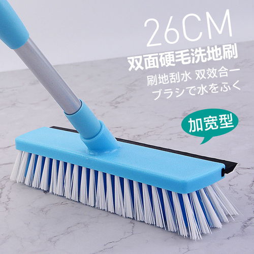 优丽屋 伸缩长柄硬毛刷地刷子卫生间地板清洁刷室外浴室洗地刷