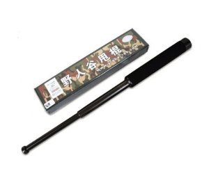 雷锤钛黑甩棍 野人谷三节26英寸户外防身利器